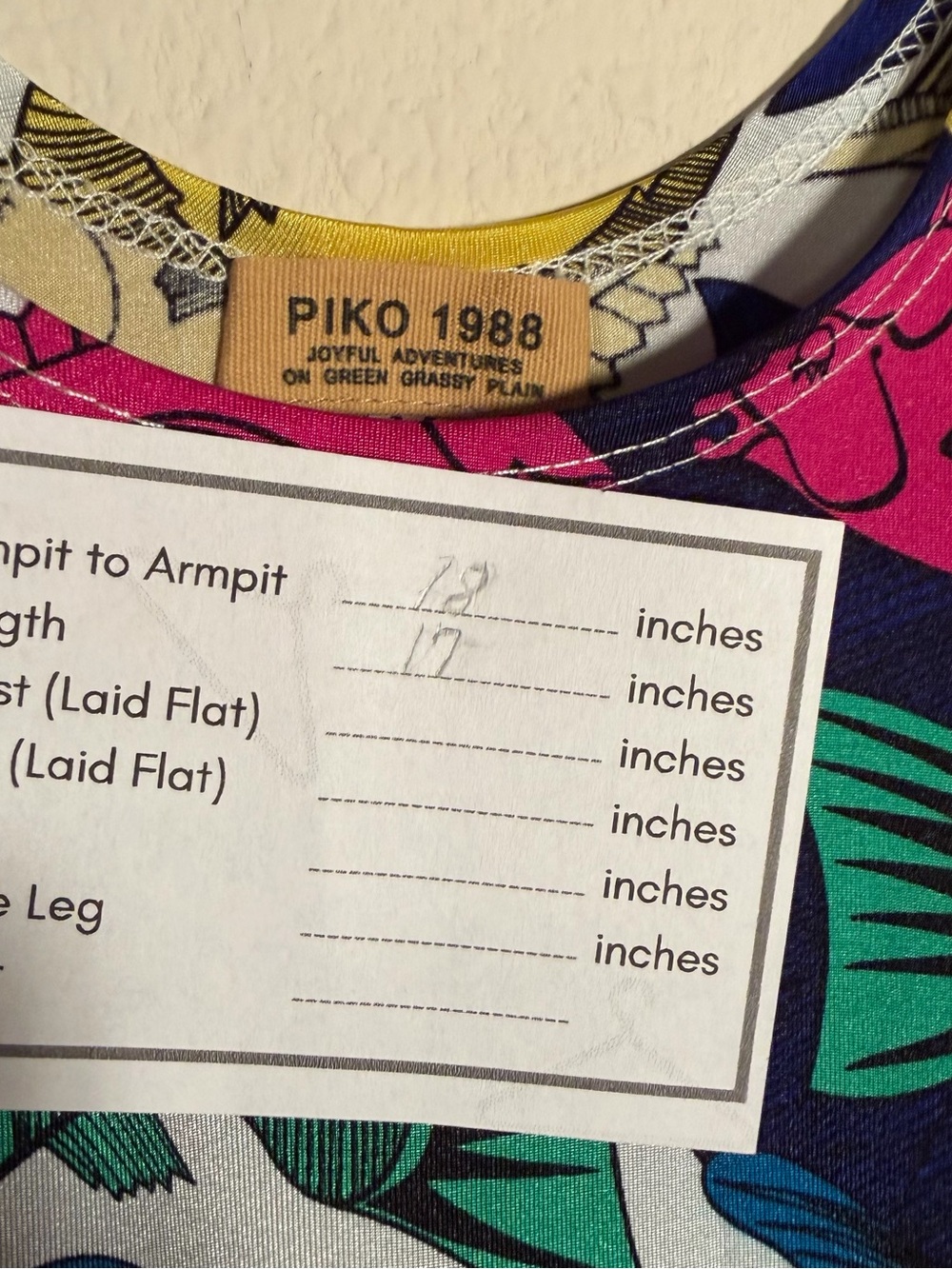 Piko 1988 Multicolor Fish-Pattern Tank Top - Picture 7 of 8